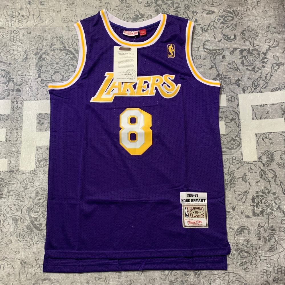 Mitchell & Ness Lakers Jersey Mens M Purple New Kobe Bryant 1996-97 Authentic
